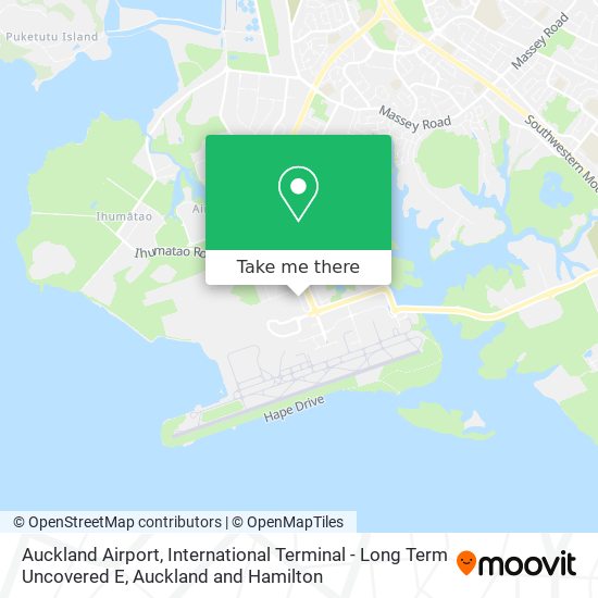 Auckland Airport, International Terminal - Long Term Uncovered E map