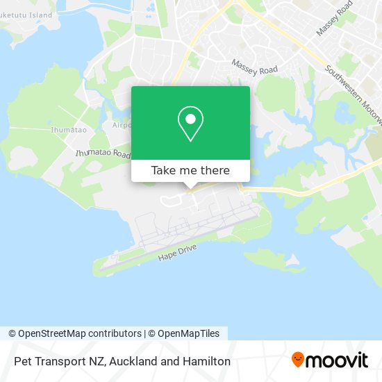 Pet Transport NZ map