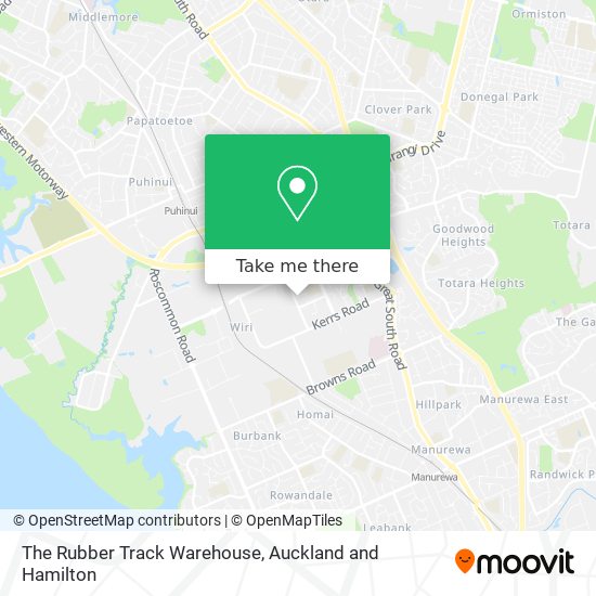 The Rubber Track Warehouse map