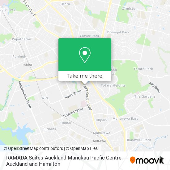 RAMADA Suites-Auckland Manukau Pacfic Centre地图