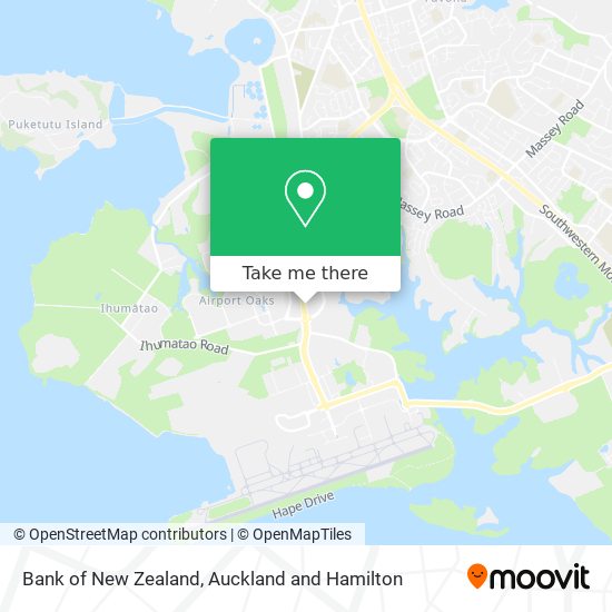 Bank of New Zealand map