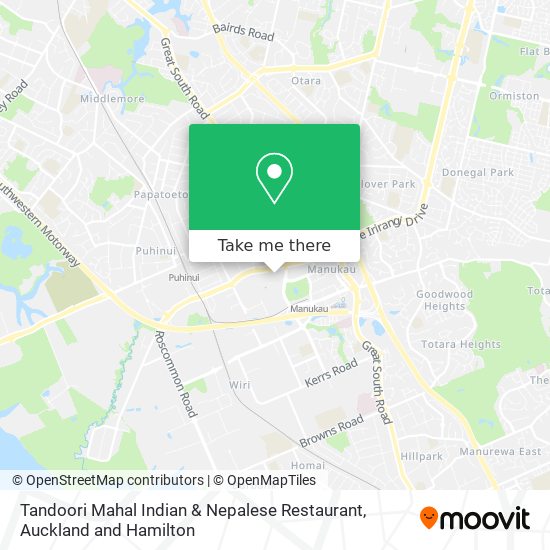 Tandoori Mahal Indian & Nepalese Restaurant map