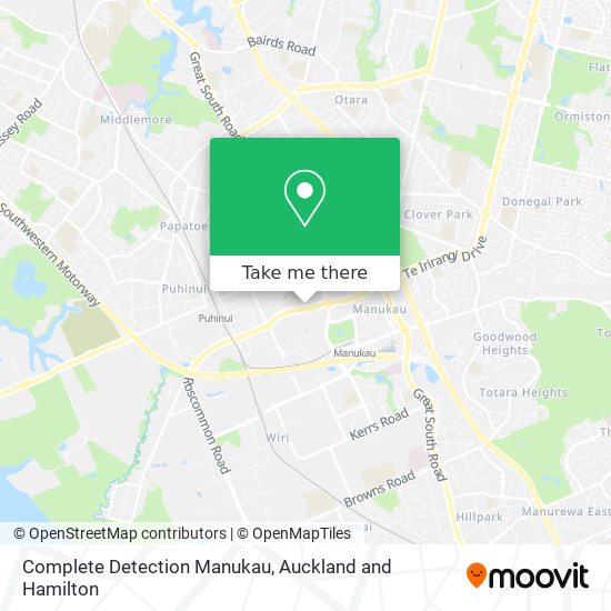Complete Detection Manukau map