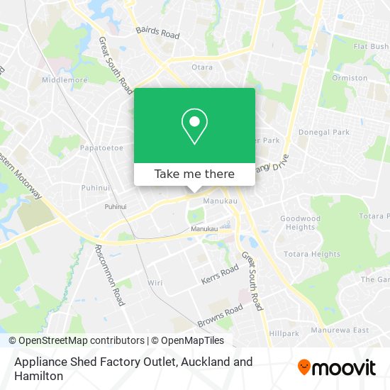 Appliance Shed Factory Outlet map