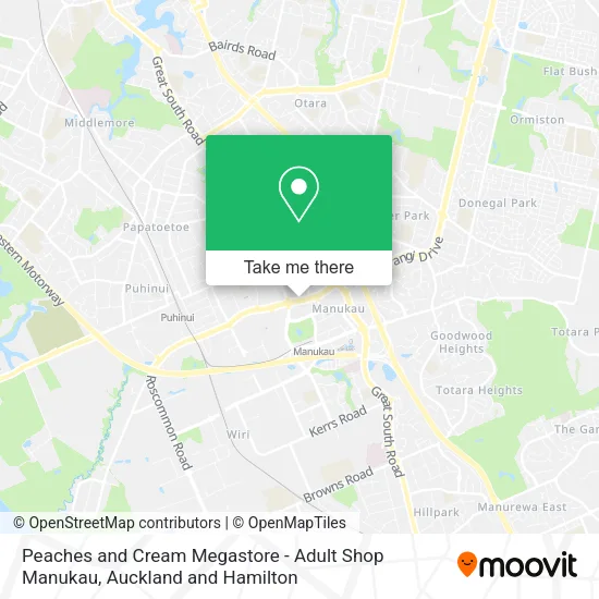 Peaches and Cream Megastore - Adult Shop Manukau map