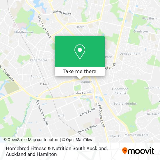 Homebred Fitness & Nutrition South Auckland map
