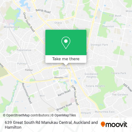 639 Great South Rd Manukau Central map