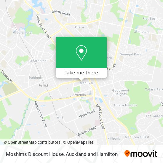 Moshims Discount House map