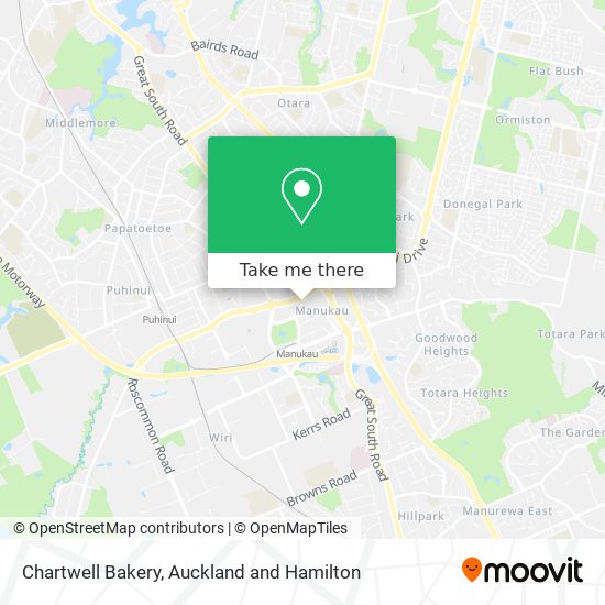 Chartwell Bakery map