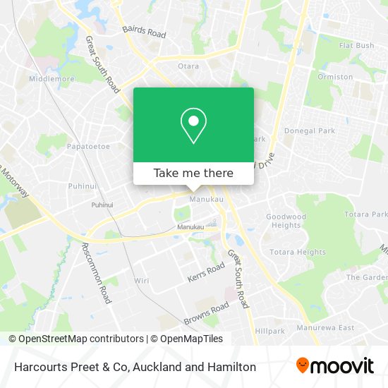 Harcourts Preet & Co map