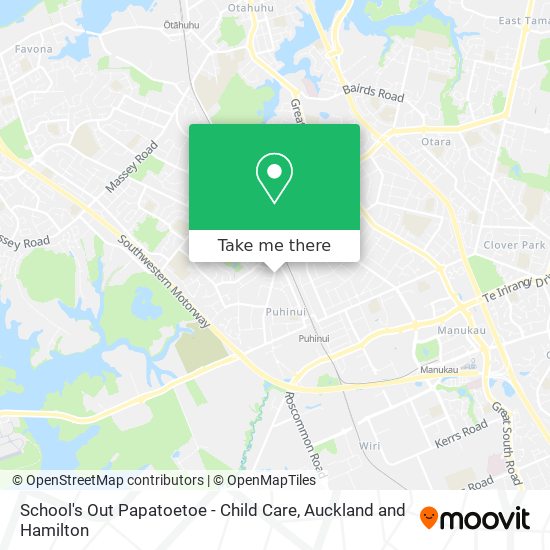 School's Out Papatoetoe - Child Care map