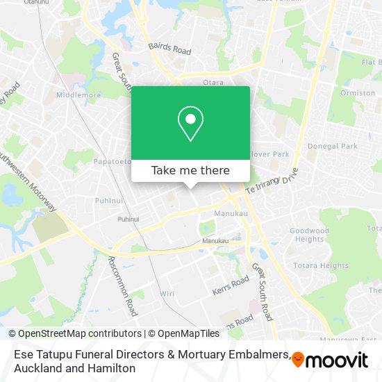 Ese Tatupu Funeral Directors & Mortuary Embalmers map