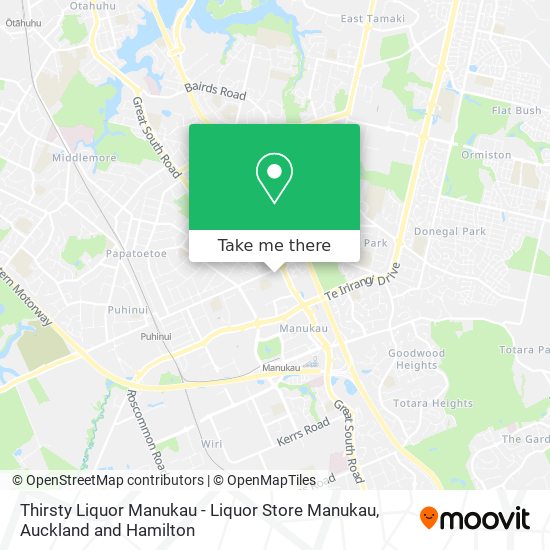 Thirsty Liquor Manukau - Liquor Store Manukau map