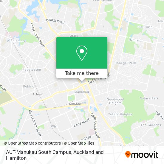 AUT-Manukau South Campus map