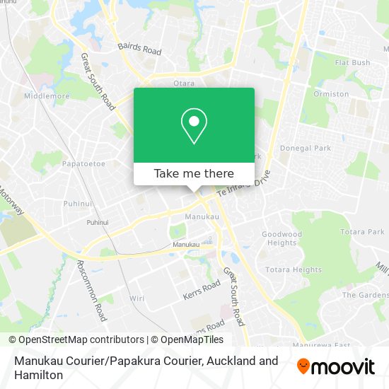 Manukau Courier / Papakura Courier map