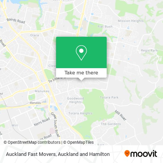 Auckland Fast Movers地图