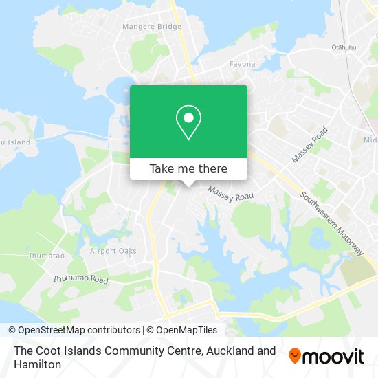 The Coot Islands Community Centre map