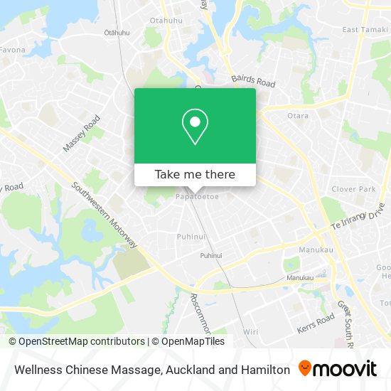 Wellness Chinese Massage map