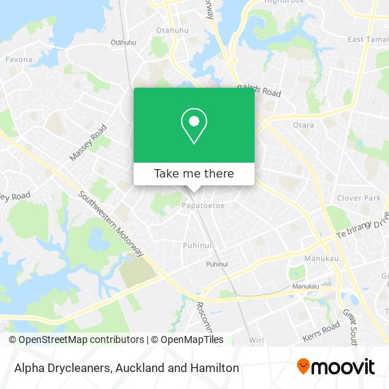 Alpha Drycleaners map