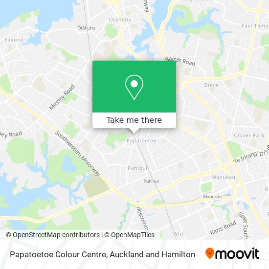 Papatoetoe Colour Centre map