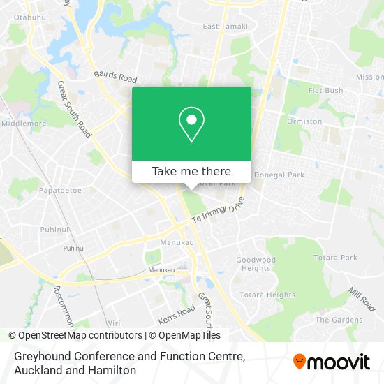 Greyhound Conference and Function Centre map
