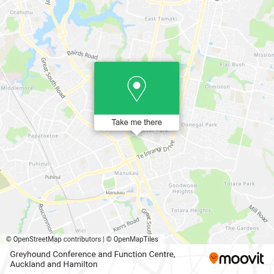 Greyhound Conference and Function Centre map
