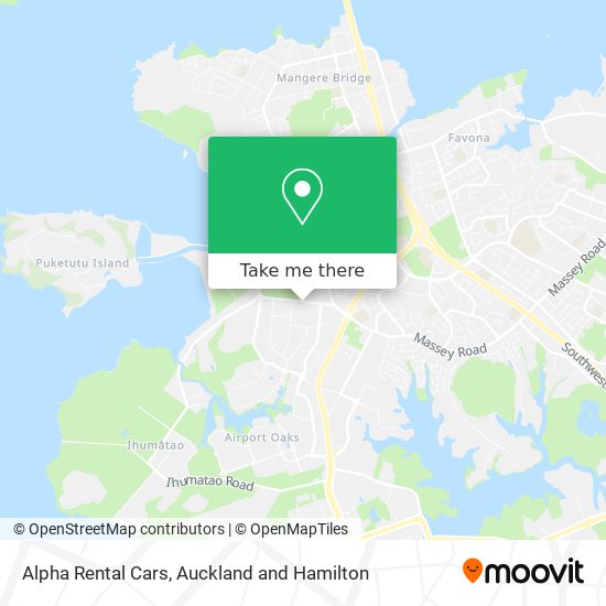 Alpha Rental Cars map