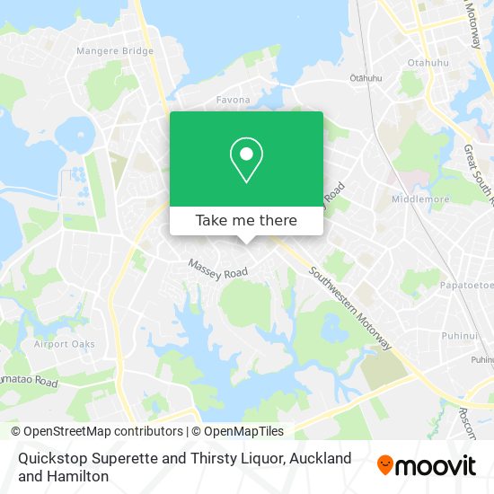Quickstop Superette and Thirsty Liquor map