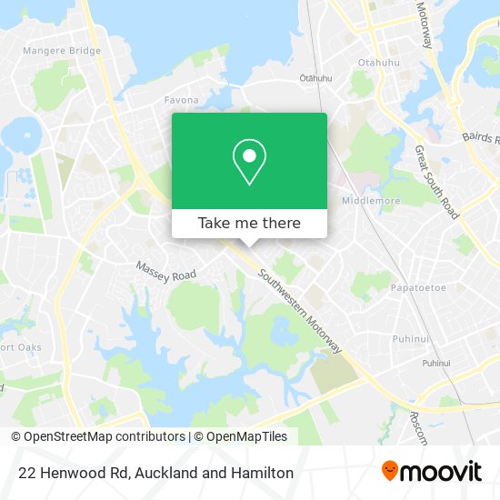 22 Henwood Rd map