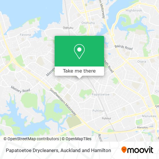 Papatoetoe Drycleaners map