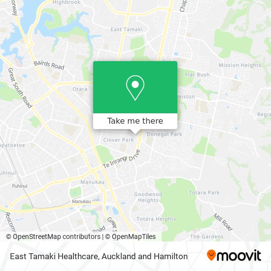 East Tamaki Healthcare map