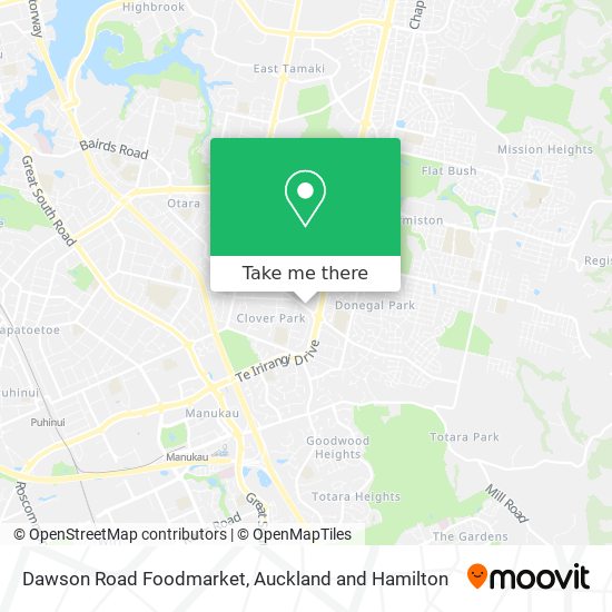 Dawson Road Foodmarket map