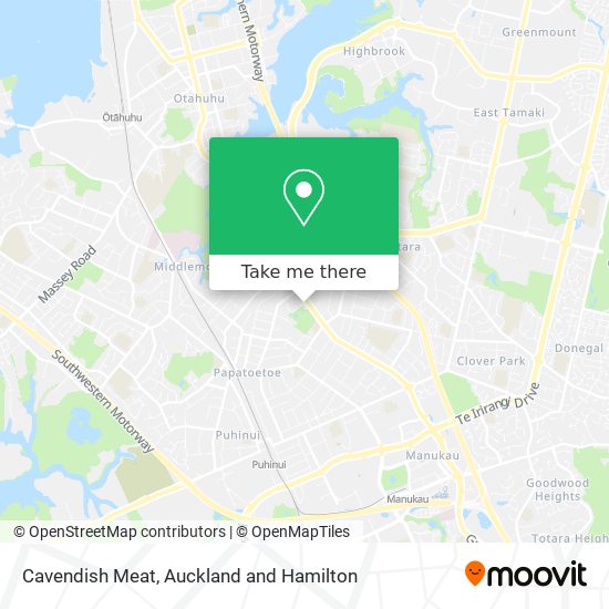 Cavendish Meat map