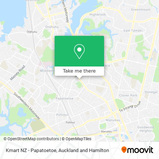 Kmart NZ - Papatoetoe map