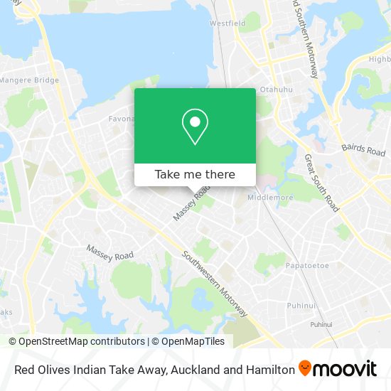 Red Olives Indian Take Away map