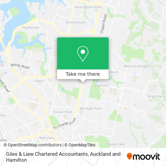 Giles & Liew Chartered Accountants map