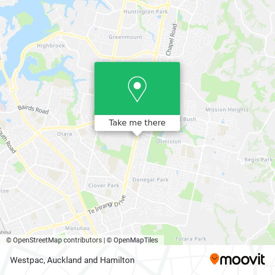 Westpac map