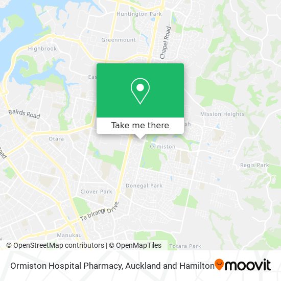 Ormiston Hospital Pharmacy map