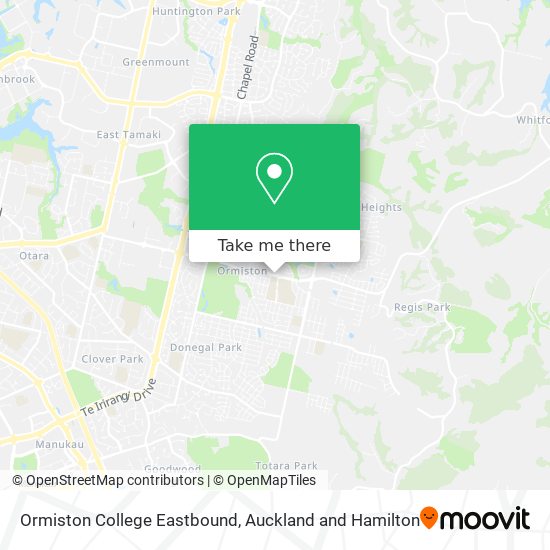 Ormiston College Eastbound地图