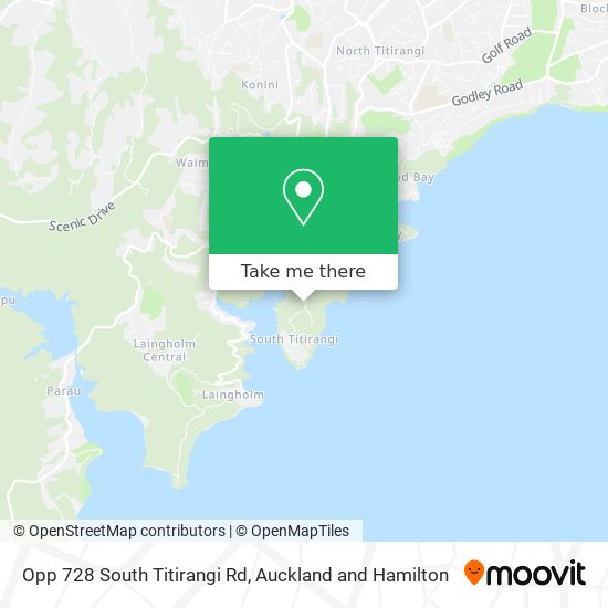 Opp 728 South Titirangi Rd地图