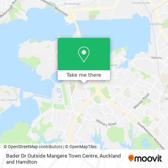 Bader Dr Outside Mangere Town Centre map