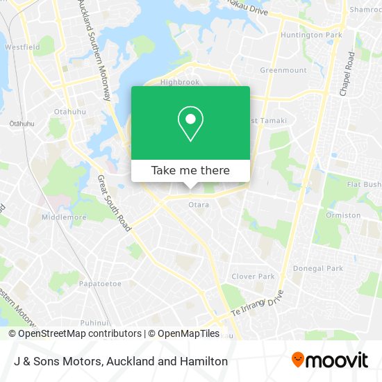 J & Sons Motors map