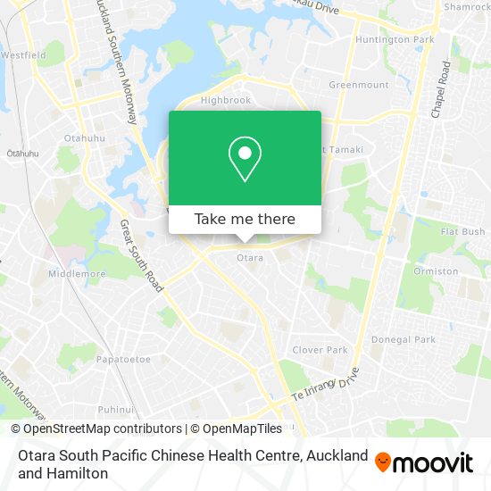 Otara South Pacific Chinese Health Centre地图
