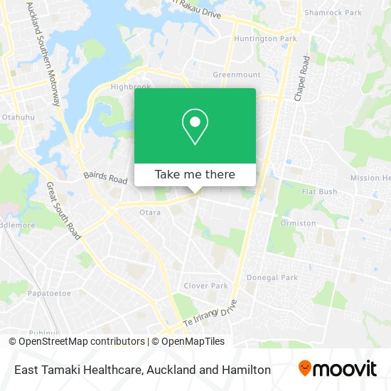 East Tamaki Healthcare map