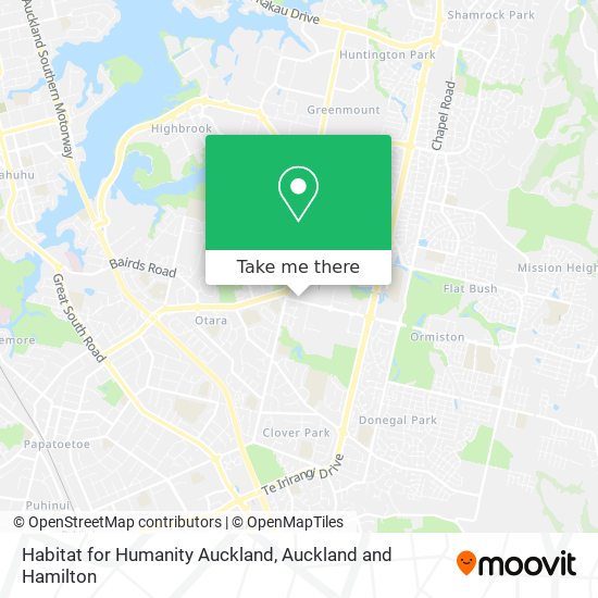 Habitat for Humanity Auckland map