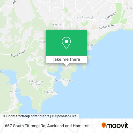 667 South Titirangi Rd map