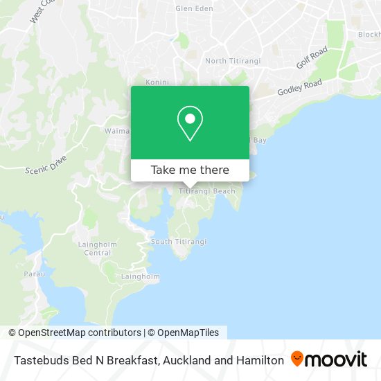 Tastebuds Bed N Breakfast map