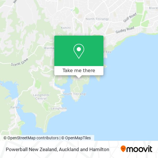 Powerball New Zealand地图