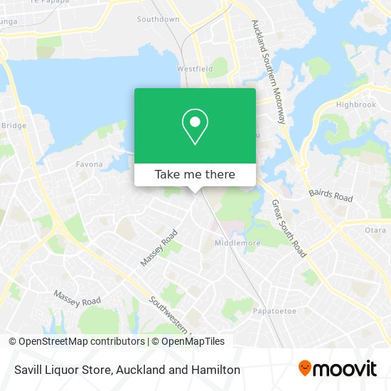 Savill Liquor Store map