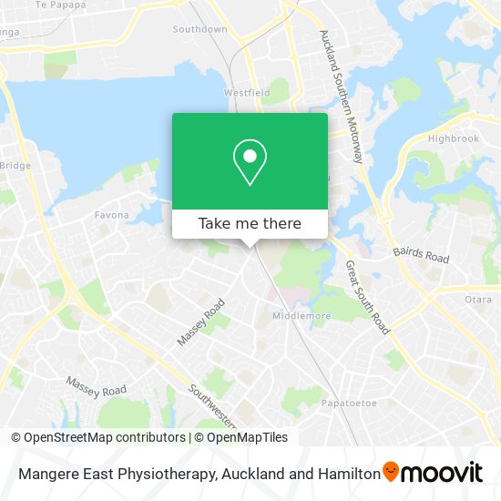 Mangere East Physiotherapy map